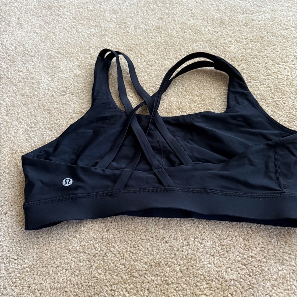 Lululemon Athletica Black Sports Bra size 10 - Picture 2 of 2